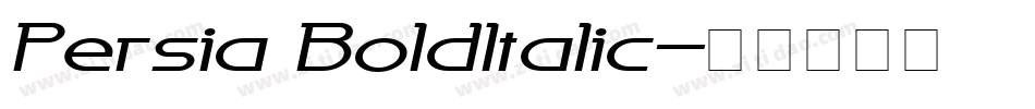 Persia BoldItalic字体转换